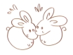 Clip art クリップアート Animal 動物 Rabbit うさぎ 79