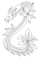Clip art クリップアート Dragon ドラゴン 71