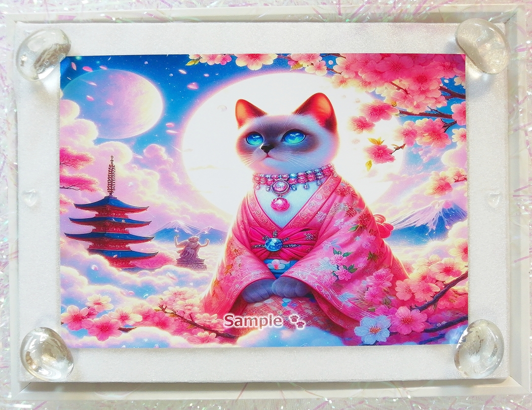 Cat Empire 29 2L Kimono siamese cat painting original art