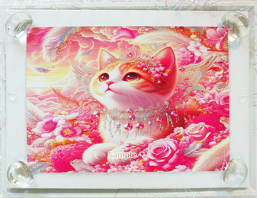 Art hand Auction 猫帝国 140 2L 珠宝亚麻猫绘画原创艺术