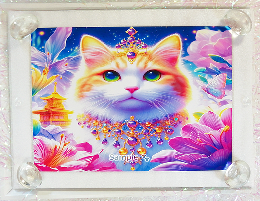 Art hand Auction Cat Empire 94 2L Jewel flaxen cat painting original art