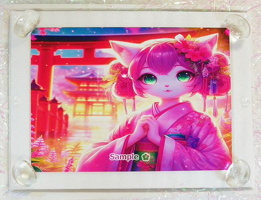 Art hand Auction 猫帝国 01 2L 美女绘画原创艺术