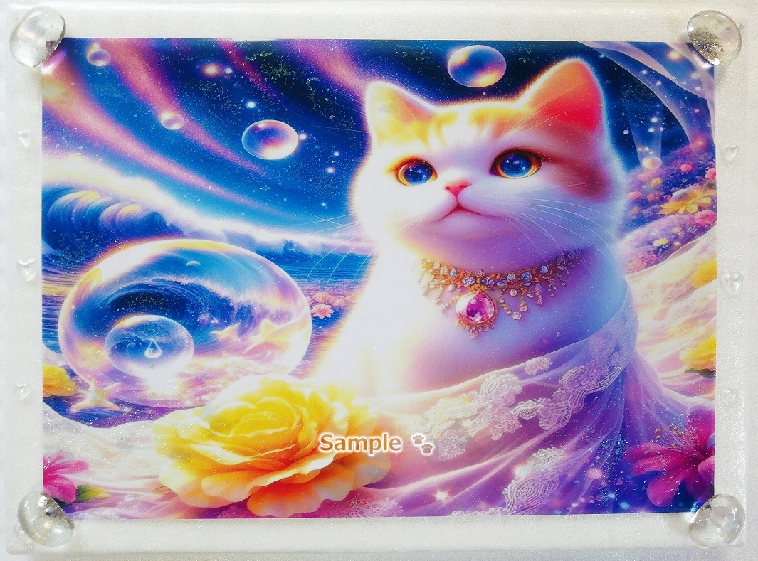 Imperio gato 95 A4 Gato amarillo dibujado a mano pintura arte CG original