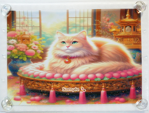 Art hand Auction Cat empire 150 A4 Chubby flaxen cat Hand drawn & painting CG original art