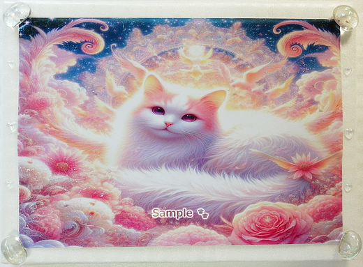 Art hand Auction 猫帝国 09 A4 亚麻猫手绘绘画CG原创艺术