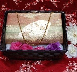 아사히 부채 무늬/일본식 일본식 기모노 가방 가방 일본식 기모노 가방, 여성용 기모노, 기모노 및 긴 차쿠, 가방 및 가방