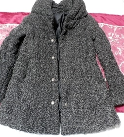 Abrigo largo grueso gris oscuro / capa Abrigo largo grueso gris oscuro