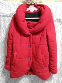 CECIL McBEE लाल लाल गर्म छोटा कोट मेंटल लाल लाल गर्म छोटा कोट मेंटल