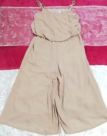 Culotte camisola de gasa beige marrón scarcho / one piece