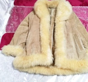 Мутон 100% большая замша пальто цвета льна мантия, пальто и мех, мех и мутон, ягненок
