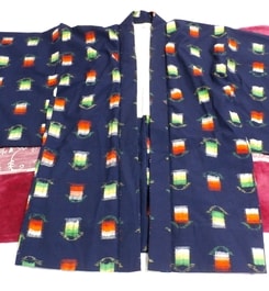Hierro color marino / kimono / ropa japonesa / kimono
