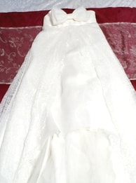 A Liliale Beautiful white lace ribbon prom dress / maxi one piece