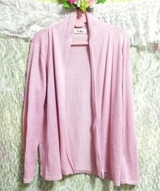 ピンクラメ/カーディガン/羽織 Pink lame cardigan