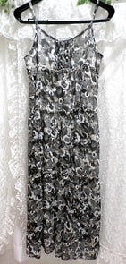 MICHEL KLEIN 灰色グレーキャミソールロングマキシ/ワンピース/ロングスカート Gray camisole long maxi/onepiece/long skirt