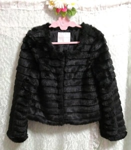 CECIL McBEE black short cardigan coat cloak, coat & coat general & M size