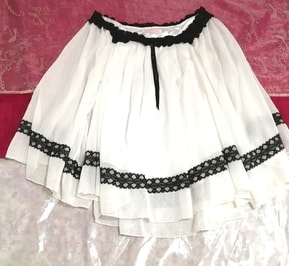 White chiffon black lace poncho type tunic tops