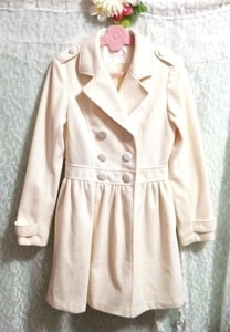 LIZ LISA Capa, abrigo y abrigo de guisante blanco floral blanco y talla M