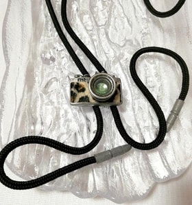 Tipo de cámara collar de hilo negro collar gargantilla joyería amuleto, accesorios y collares para mujer, colgantes y otros