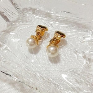 白珍珠白珠形耳环饰品配件, 女士配饰, 耳环, 其他的