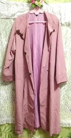Розовое длинное пальто / кардиган, пальто и пальто в целом и размер L