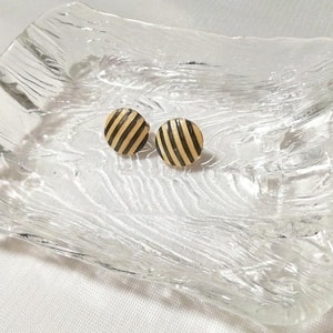 Yellow and black striped round earrings jewelry accessories jewelry, ladies accessories, earrings, others