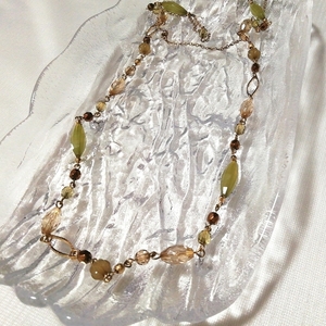 Grüner Tee Elfenbein Perlenkette Halskette Anhänger Halsband Schmuck, Damenaccessoires, Halskette, Anhänger, Andere