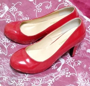 高跟鞋3.93红色深红色性感高跟浅口鞋鞋，浅口鞋&24.0cm和红色