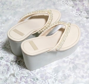 Thick sole 9.5cm universal pink sandals / kimono / clothes / Japanese clothes / yukata / shoes / heel slippers Heel 3.74 in universal pink sandal / kimono / cloth / slipper
