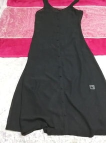 黒ブラックシフォンシースルーノースリーブマキシカーディガン羽織 Black chiffon see through sleeveless maxi cardigan, レディースファッション&カーディガン&Mサイズ