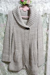 Cárdigan estilo suéter gris / exterior Cárdigan de suéter gris Exterior
