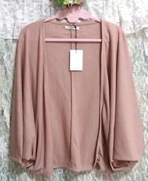 桃色ピンク羽織/カーディガン定価5, 200円タグ付き Pink color coat/cardigan regular price 5, 200 yen tagged