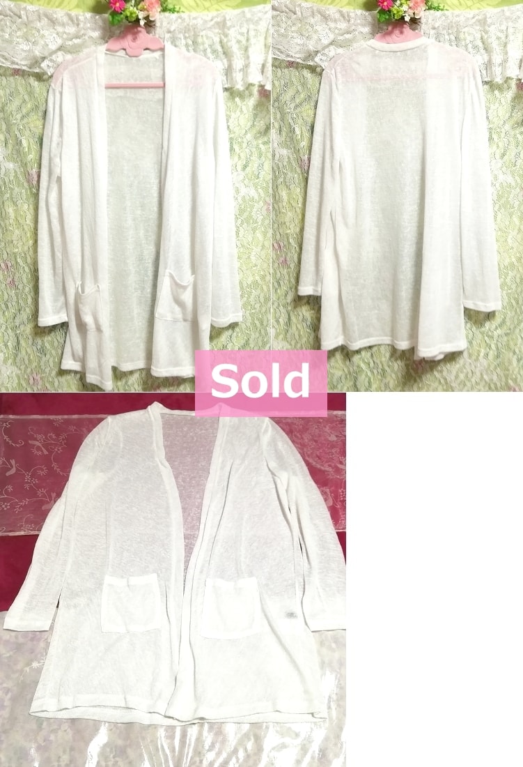 Mousseline blanche / long cardigan transparent Mousseline blanche / long cardigan transparent