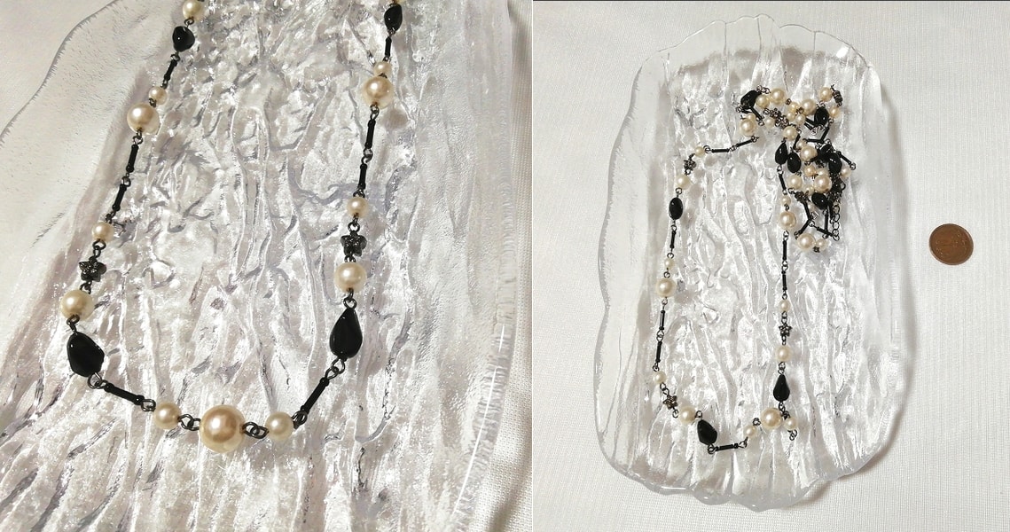 Collier de perles noires et blanches, pendentif ras du cou, bijoux, accessoires pour dames, collier, pendentif, autres