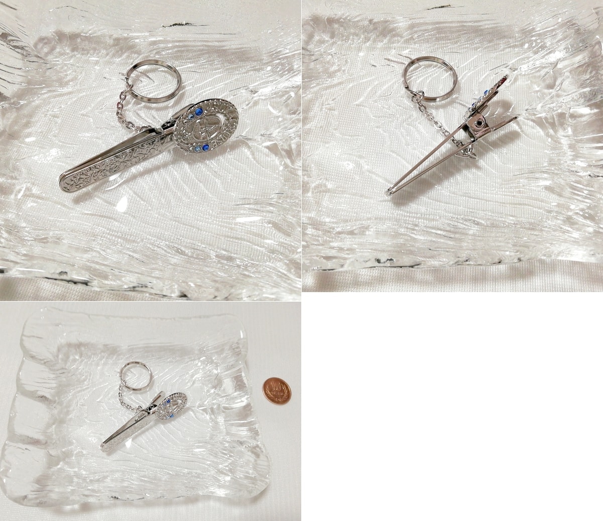ملحق مجوهرات سلسلة مفاتيح فضية اللون من النوع الفضي, بضائع متنوعة, حلقة مفاتيح, عام