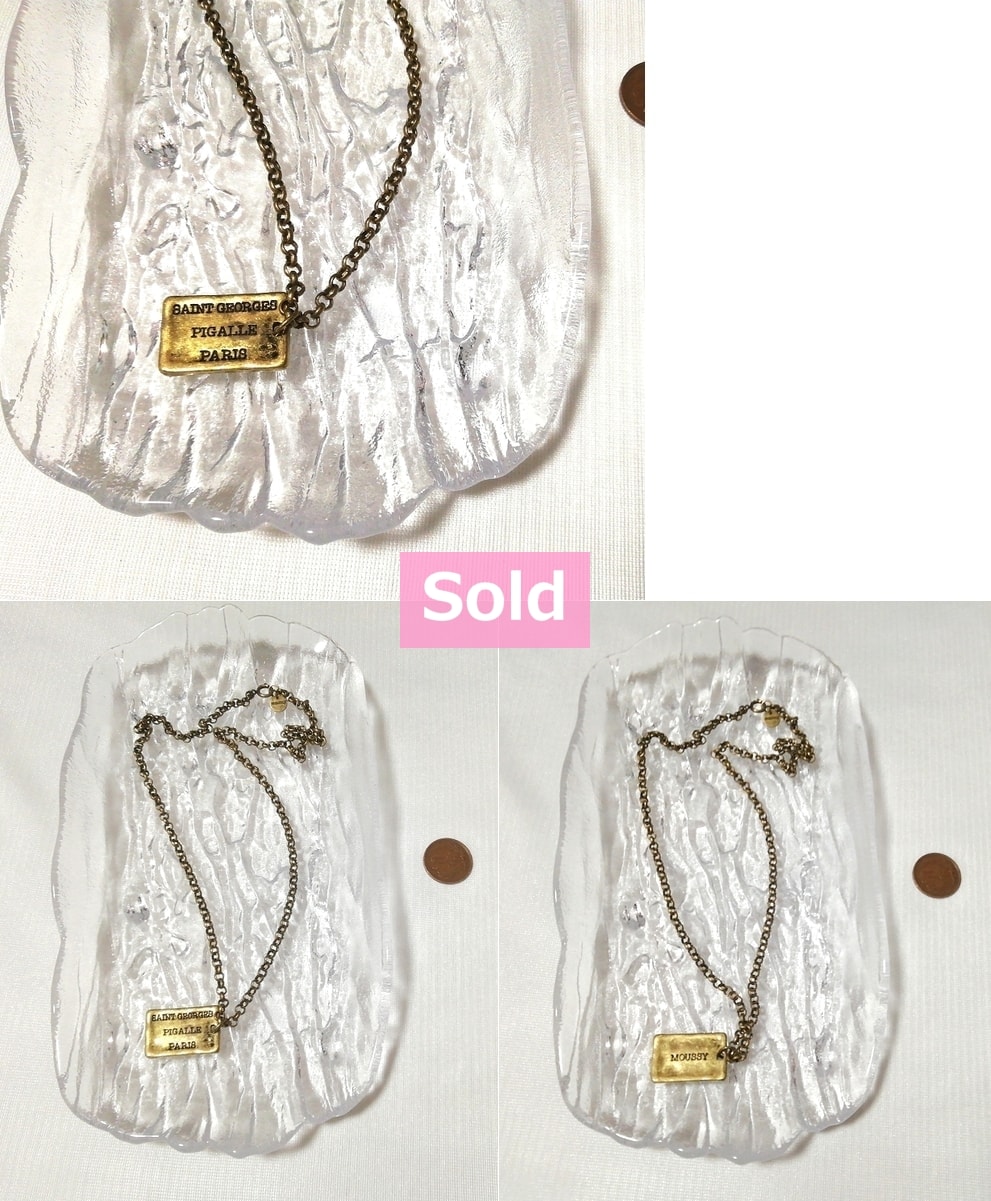 Collier pendentif tour de cou Pigalle Paris Moussy chaîne dorée, Accessoires femme & colliers, pendentifs & autres