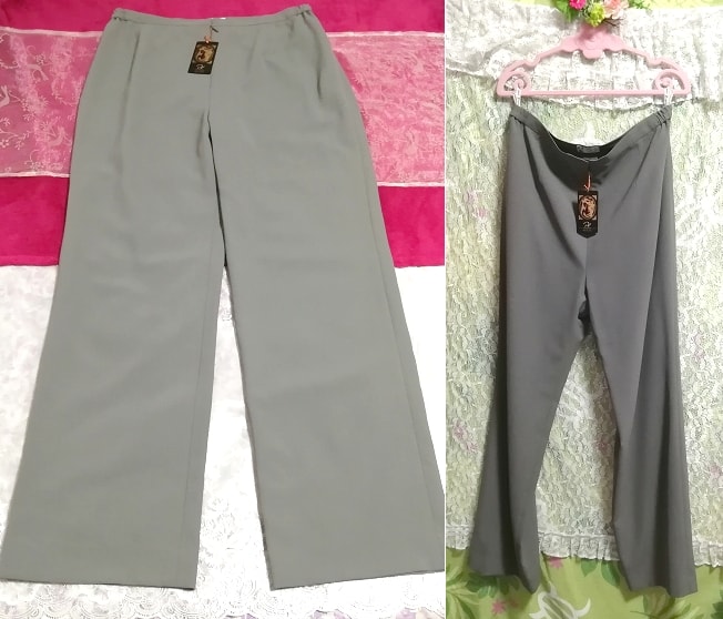 जापानी ग्रे लंबी पैंट नियमित कीमत 20, 790 येन टैग, महिलाओं का फैशन, पैंट, ढीला पतलून, मी आकार