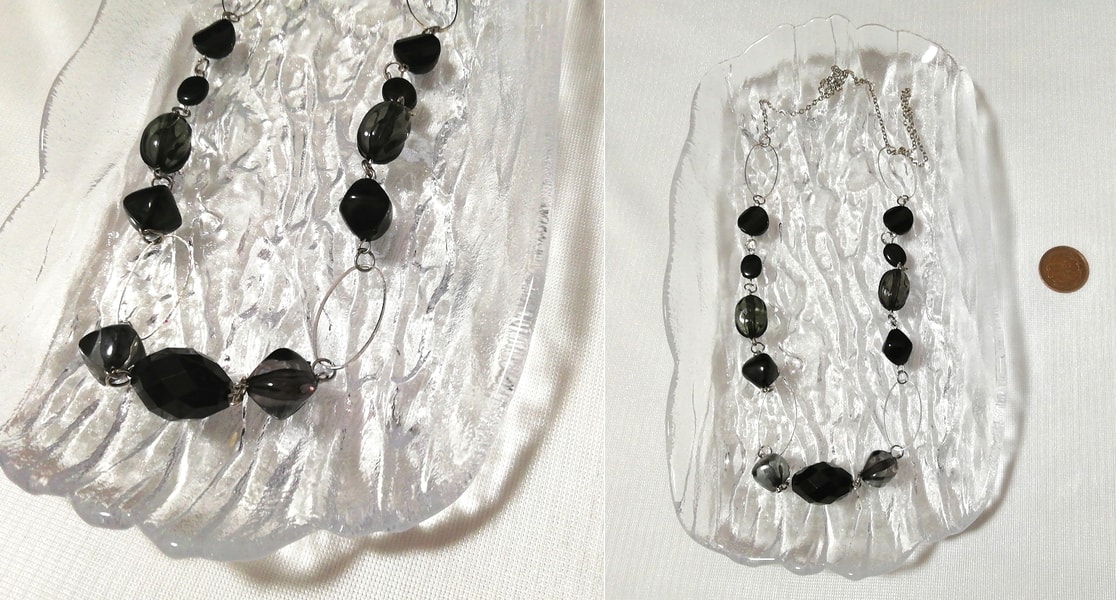 Collier de perles noires, pendentif, ras du cou, bijoux d'intérieur, accessoires pour dames, collier, pendentif, autres