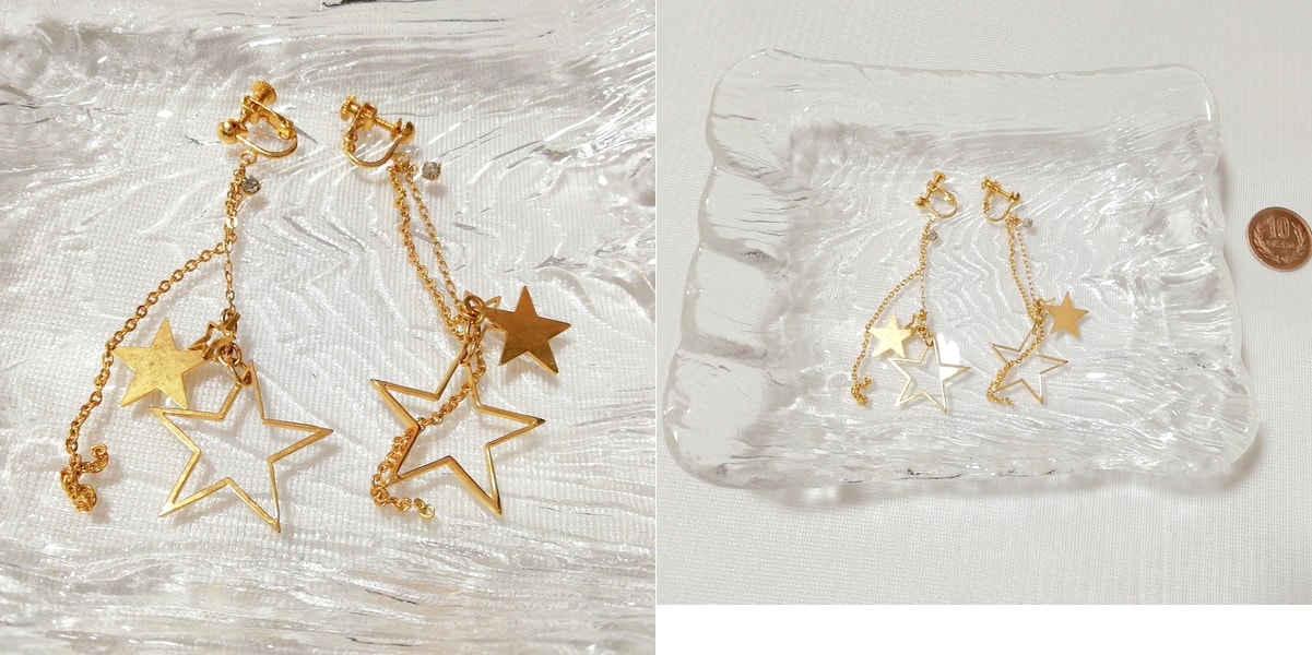 Venus star shaped long dangling earrings jewelry accessories, ladies accessories, earrings, others
