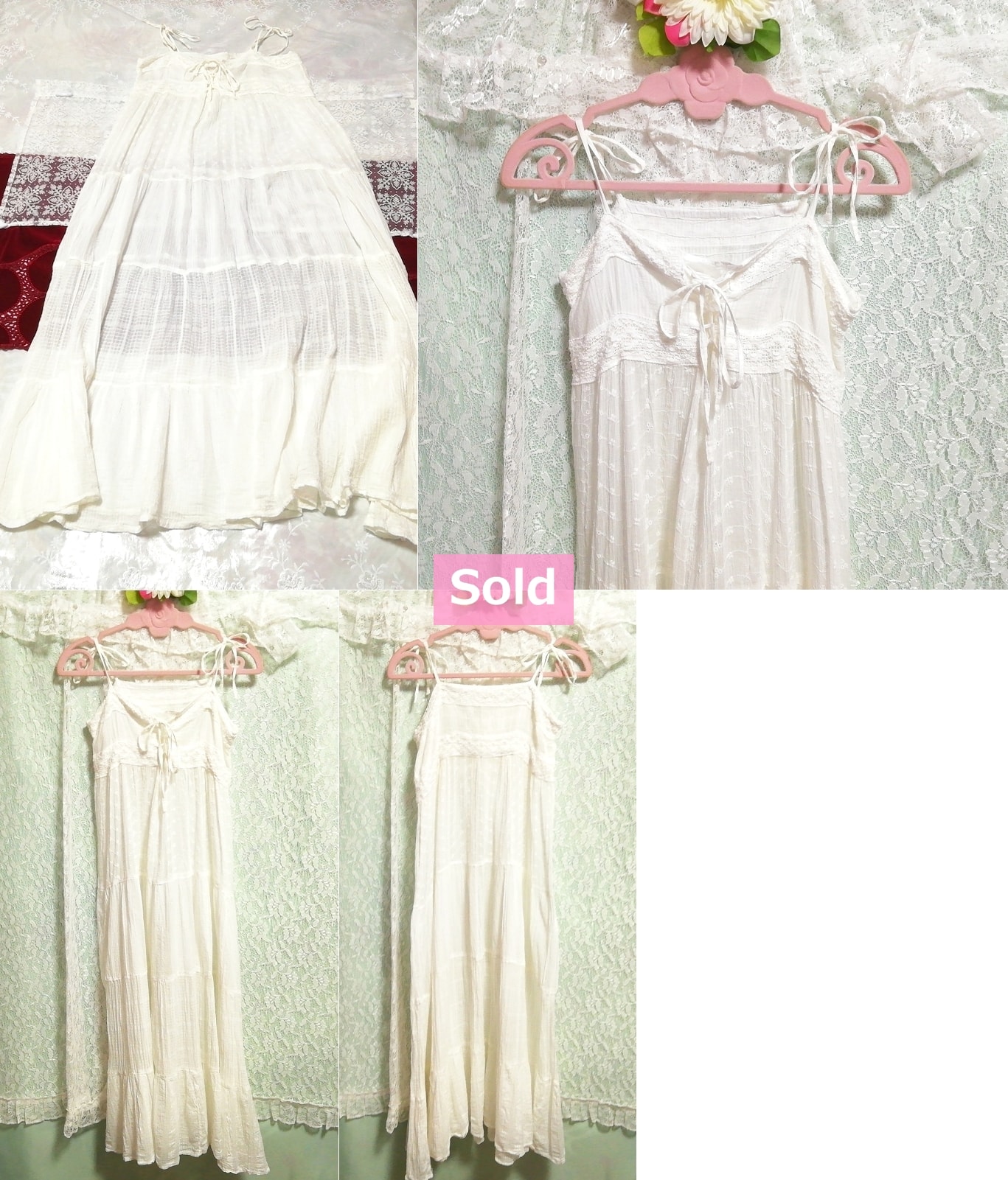 Weißes, durchsichtiges Baumwoll-Negligé-Nachthemd aus Chiffon mit Maxi-Camisole-Kleid, Mode, Frauenmode, Leibchen