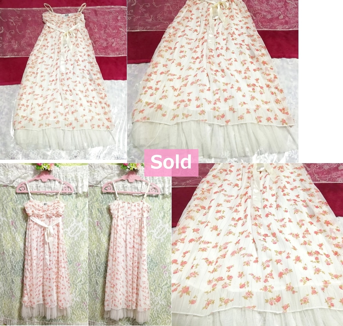Camisola / una pieza con estampado floral rosa blanco