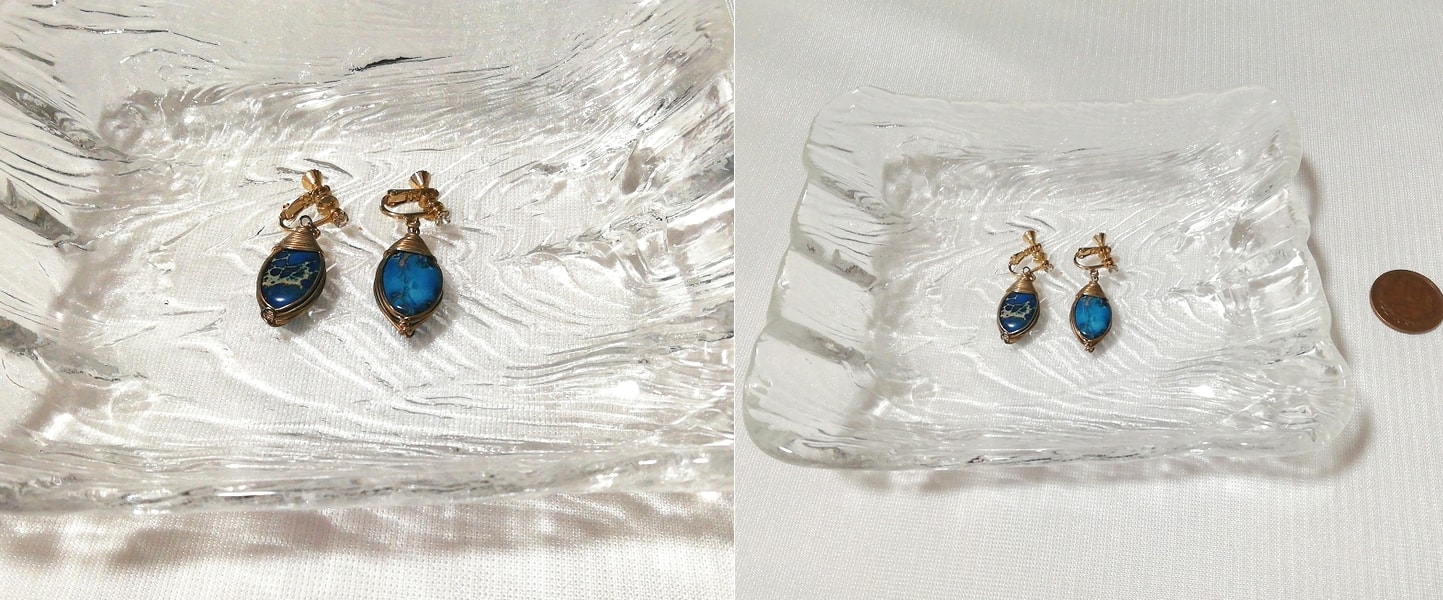 blue blue art earrings jewelry accessories jewelry, ladies accessories, earrings, others