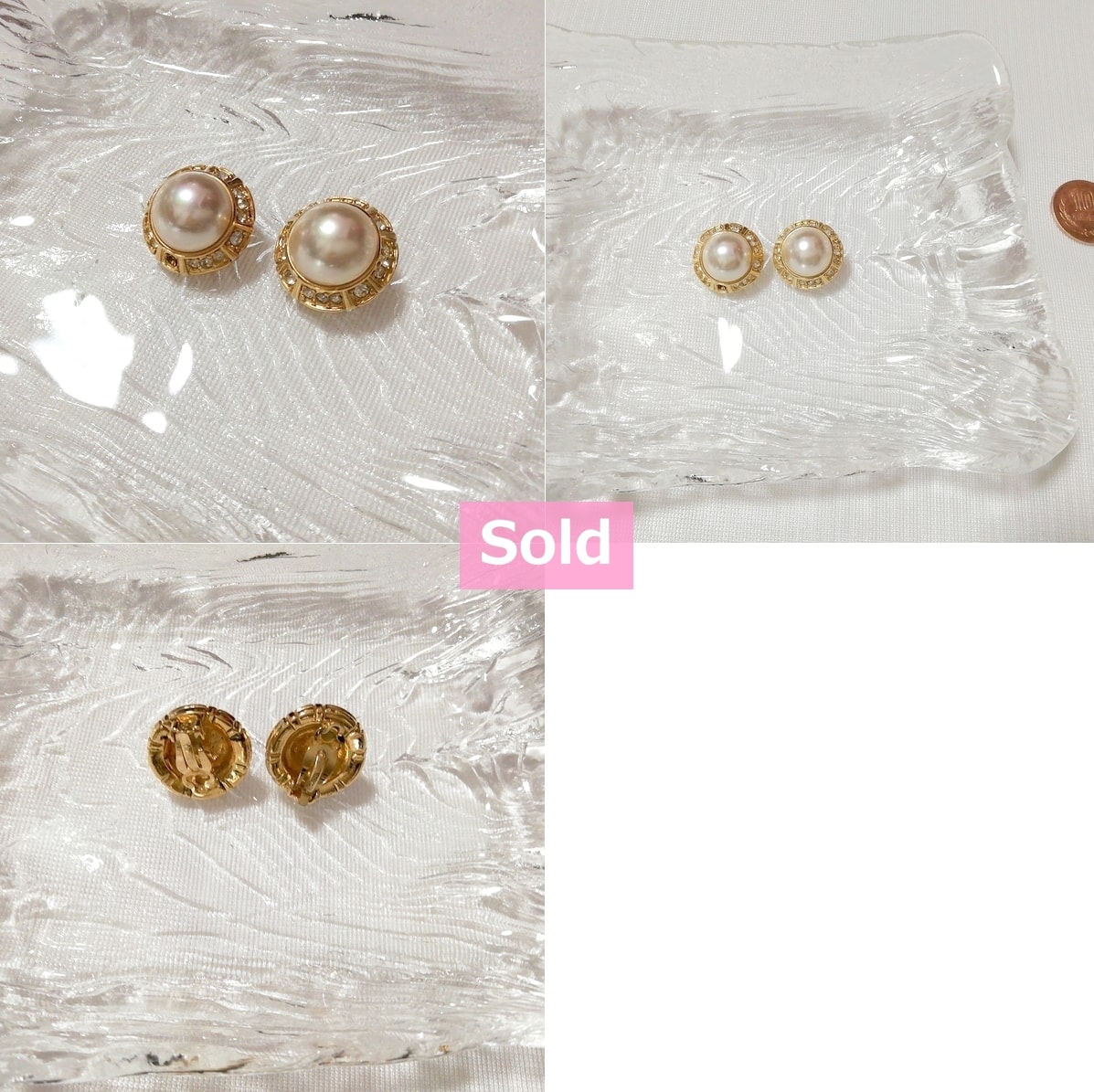 White pearl white round earrings jewelry accessories, Ladies Accessories & Earrings & Others