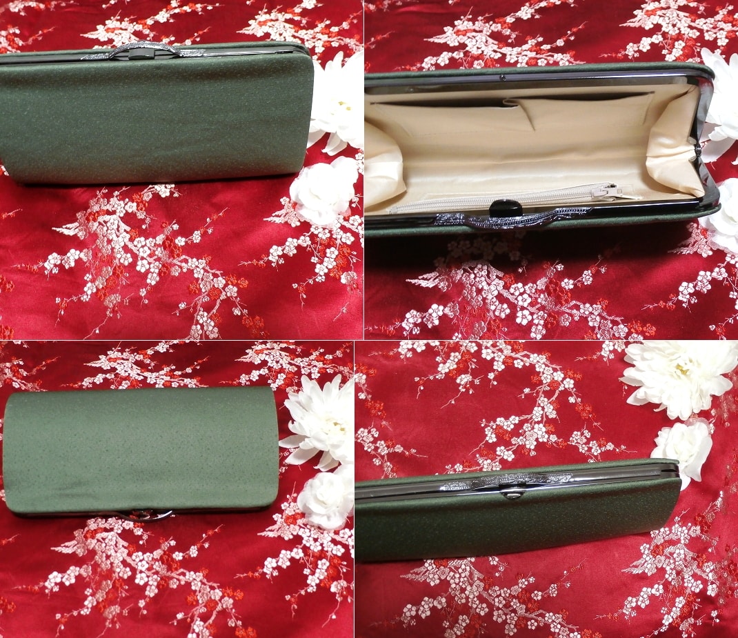 Sac de sac de kimono japonais de style japonais de portefeuille d'oie de ciel vert, vêtements japonais pour femmes, kimono, sac, sac, sac