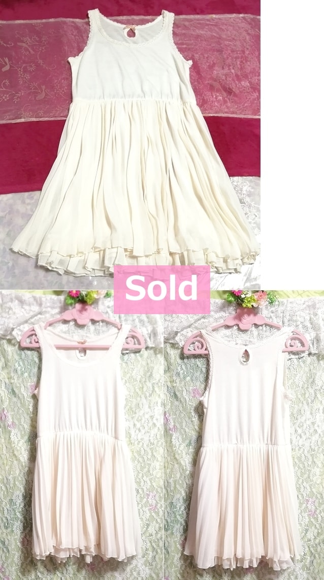 White floral white negligee nightgown tulle skirt sleeveless dress, knee length skirt, m size