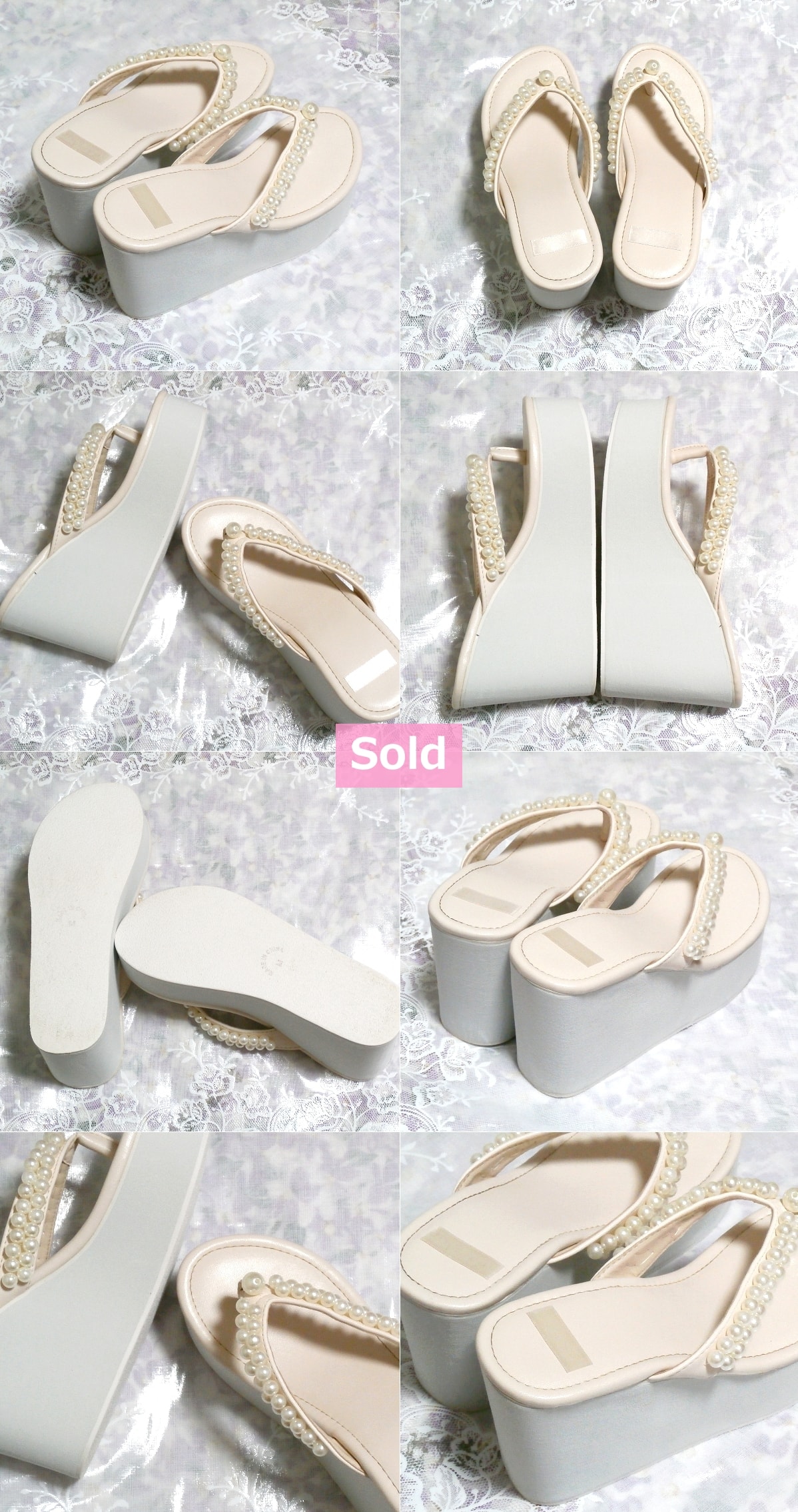 厚底9.5cm万能草履形ピンクサンダル/着物/洋服/和服/浴衣/靴/ヒールスリッパ Heel 3.74 in universal pink sandal/kimono/cloth/slipper