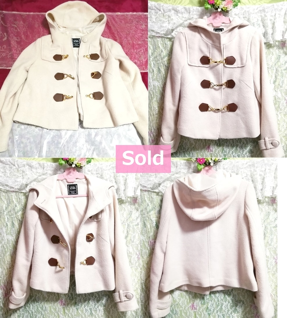 CECIL McBEE Ivory short coat mantle outer Ivory short coat mantle outer