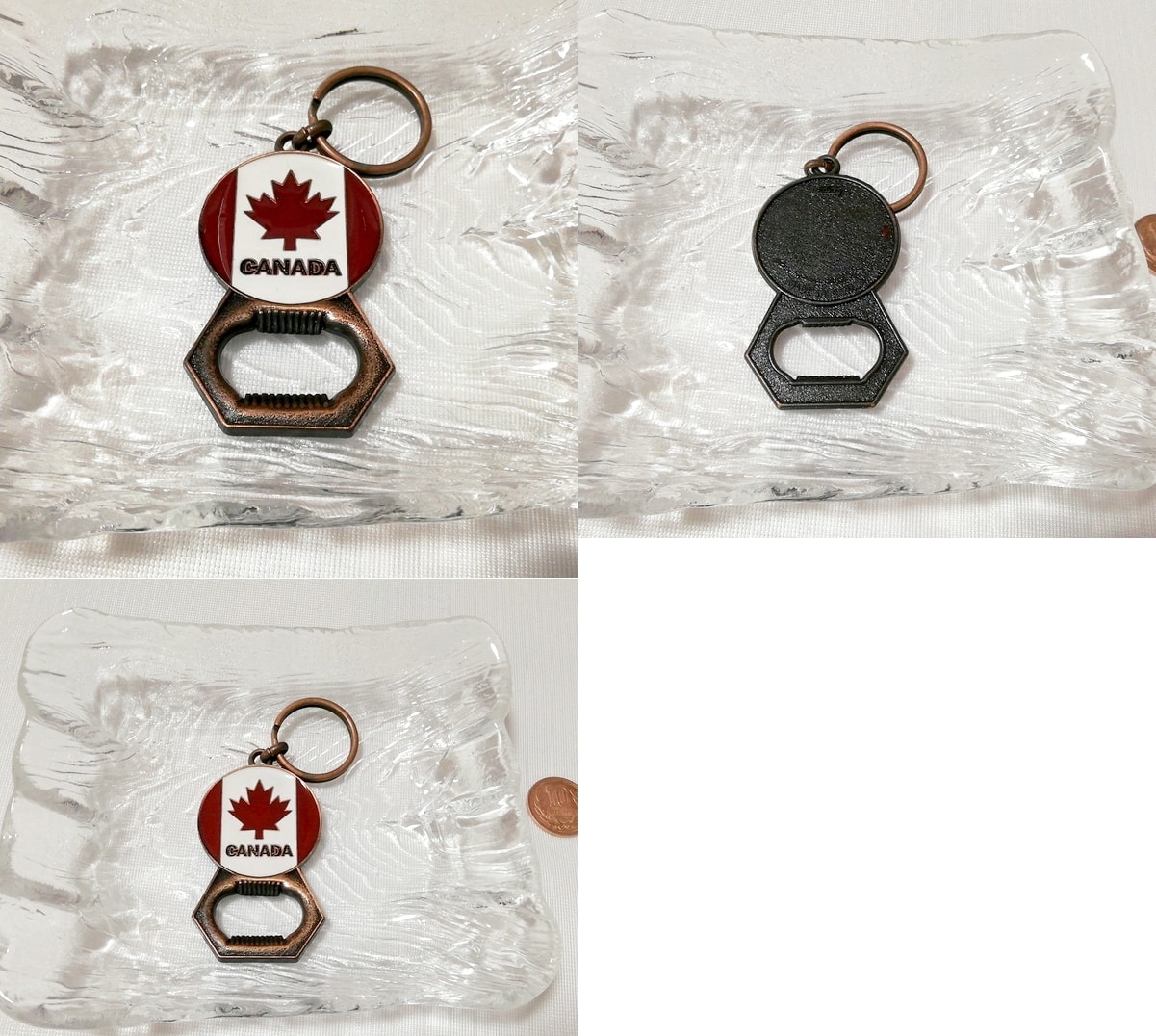 Accesorios de joyería con llavero de bandera canadiense de Canadá, bienes varios, llavero, general