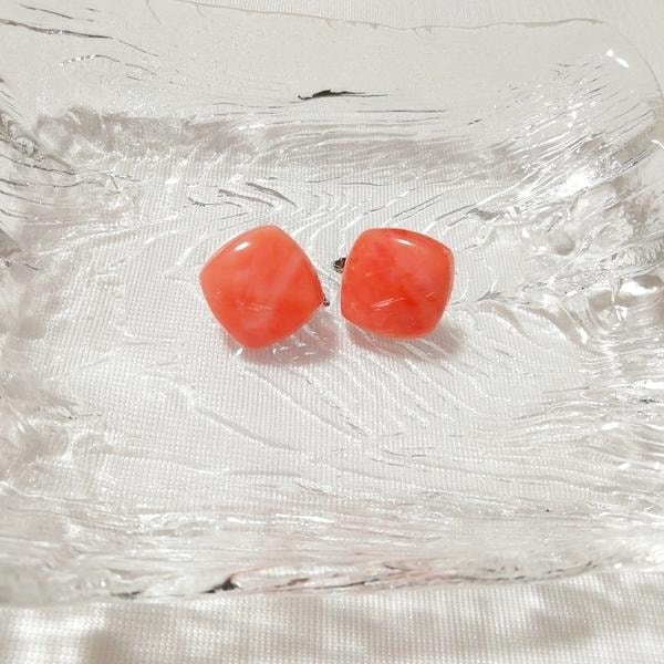Rote einfache quadratische Ohrringe Schmuck Accessoires, Damen Accessoires & Ohrringe & andere