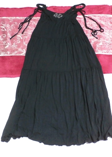 PETITREITRE黑色超长半身裙一件