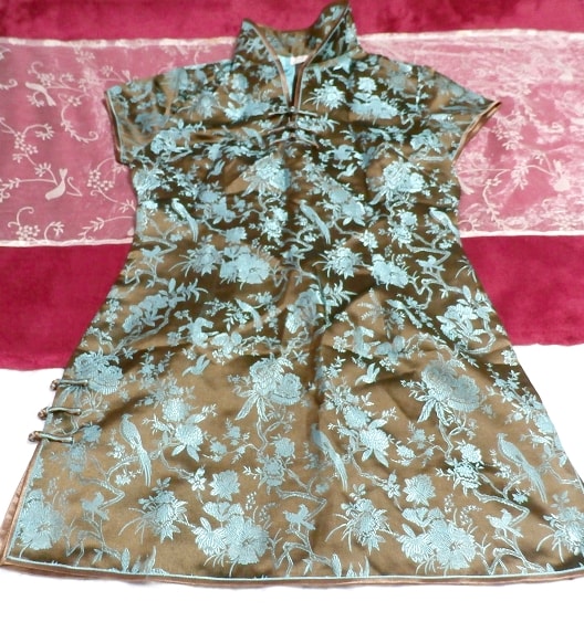 Túnica / blusas de Vestido de china azul claro marrón